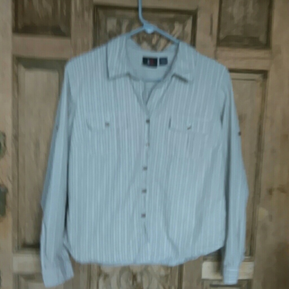 Blouse striped long sleeve